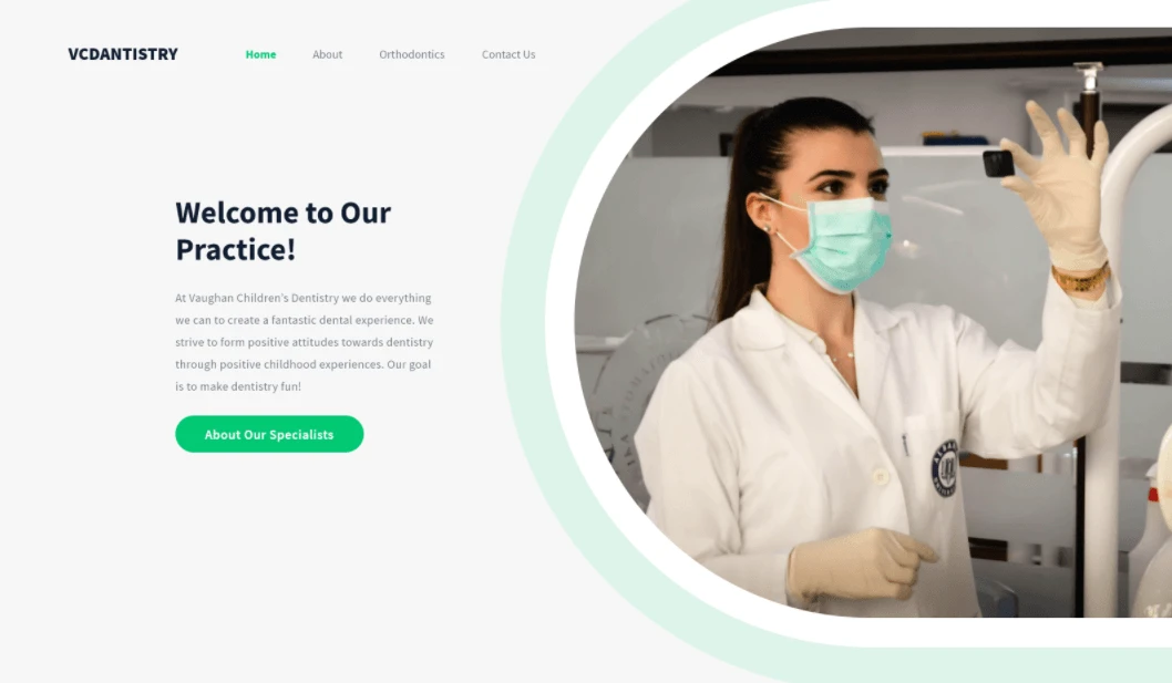 screenshot of Dentistry Clinic