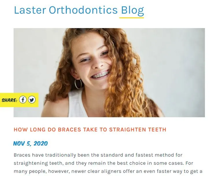 orthodontic blog examples
