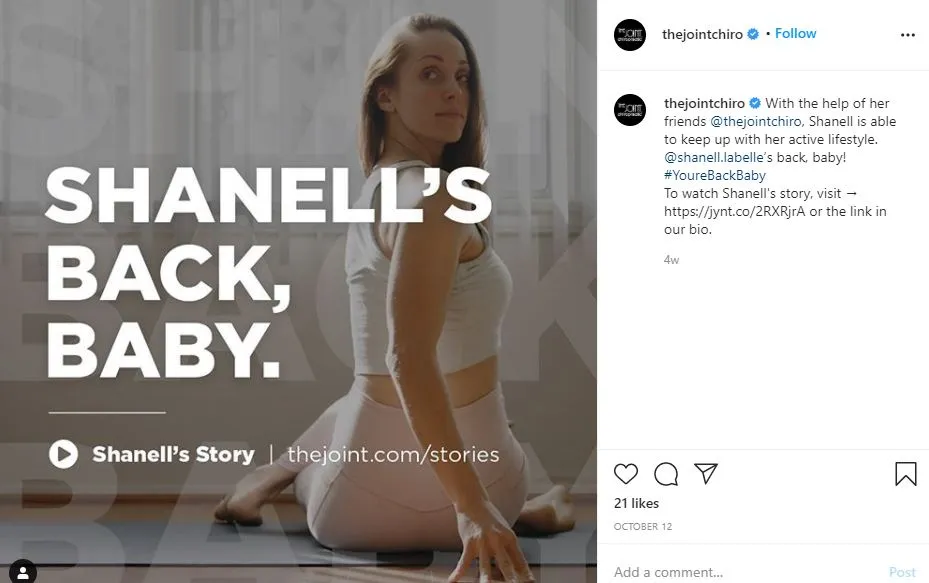 social media example for orthodontist 